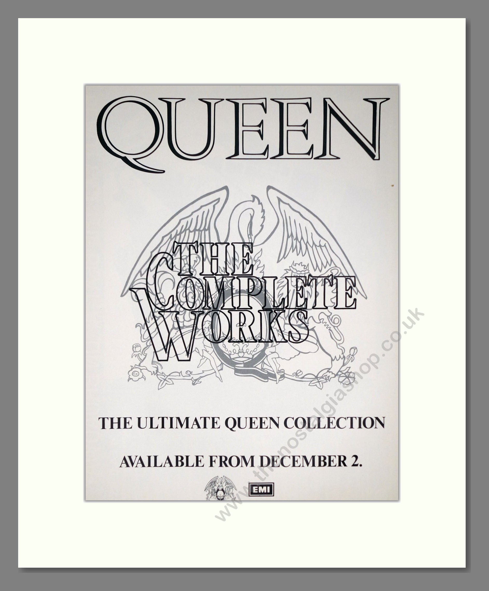 Queen - The Complete Works. Vintage Advert 1985 (ref AD63819)