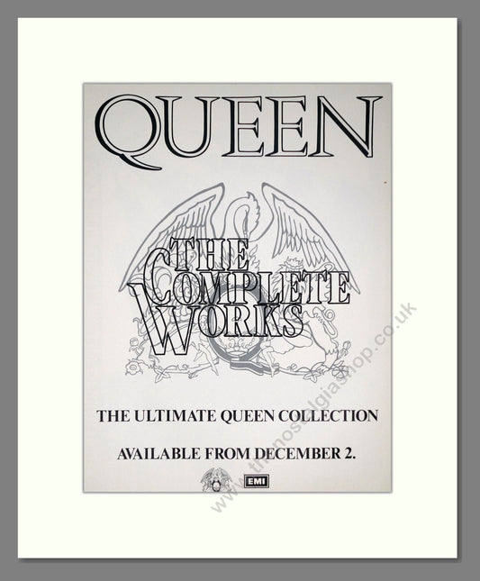 Queen - The Complete Works. Vintage Advert 1985 (ref AD63819)