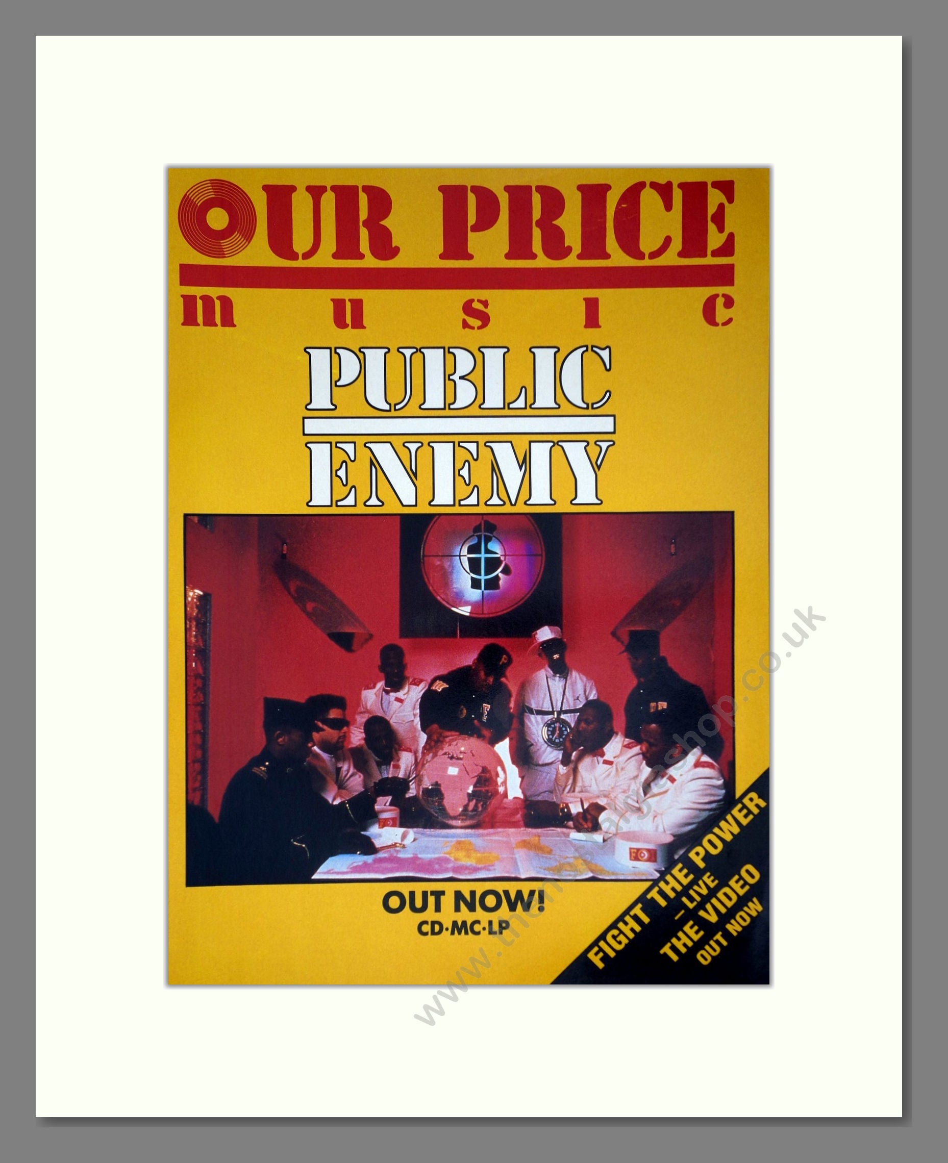 Public Enemy - Fight The Power. Vintage Advert 1990 (ref AD63824)