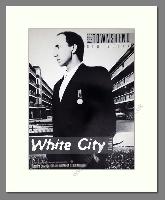 Pete Townsend - White City. Vintage Advert 1985 (ref AD63826)
