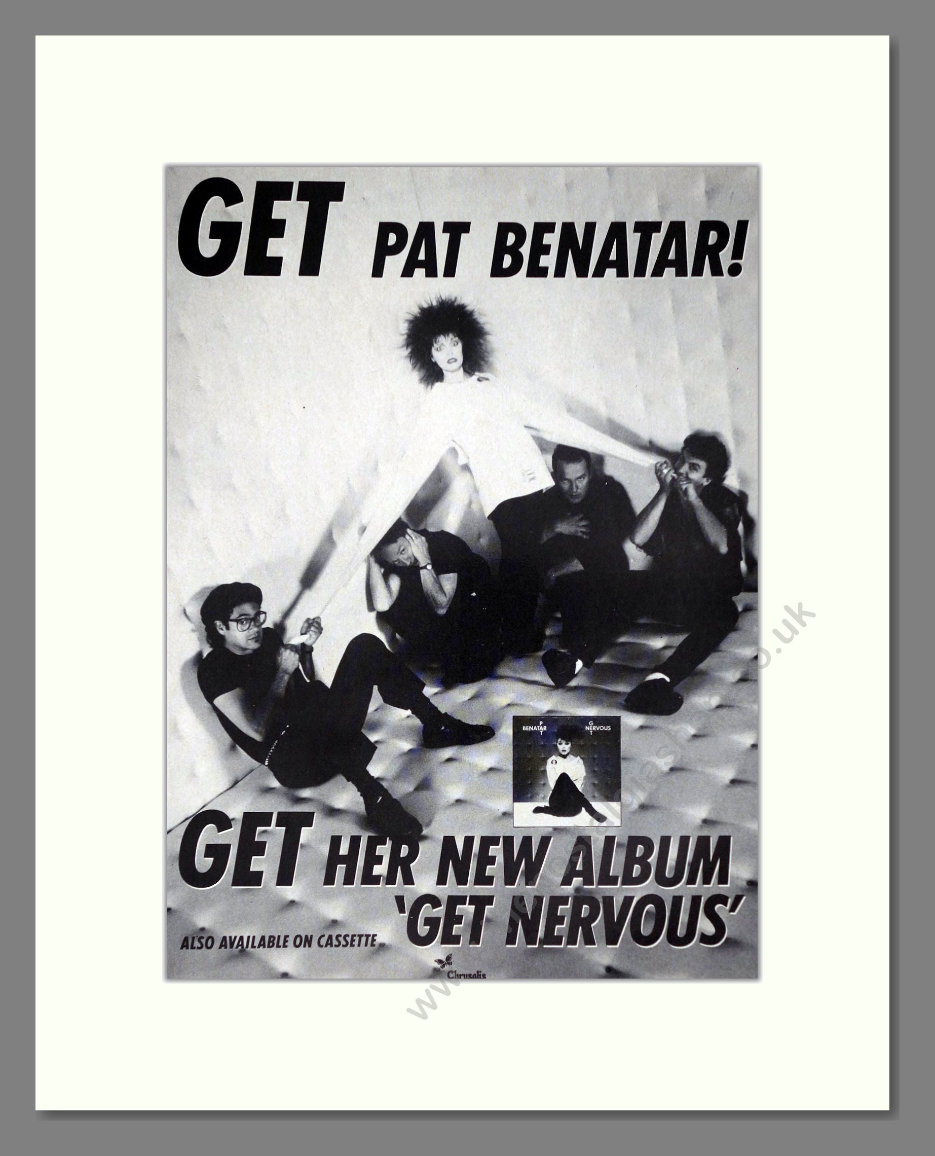 Pat Benatar - Get Nervous. Vintage Advert 1982 (ref AD63838)
