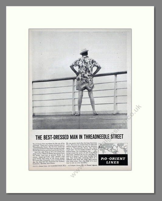 P And O - Orient Lines. Vintage Advert 1963 (ref AD63889)
