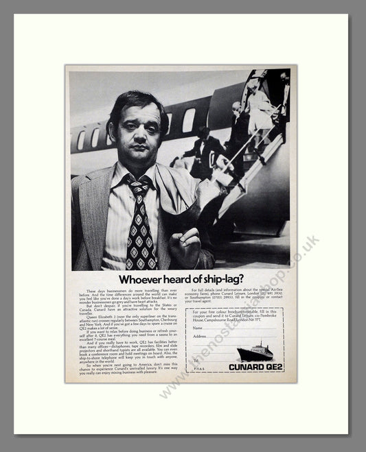 Cunard - QE2. Vintage Advert 1975 (ref AD63893)