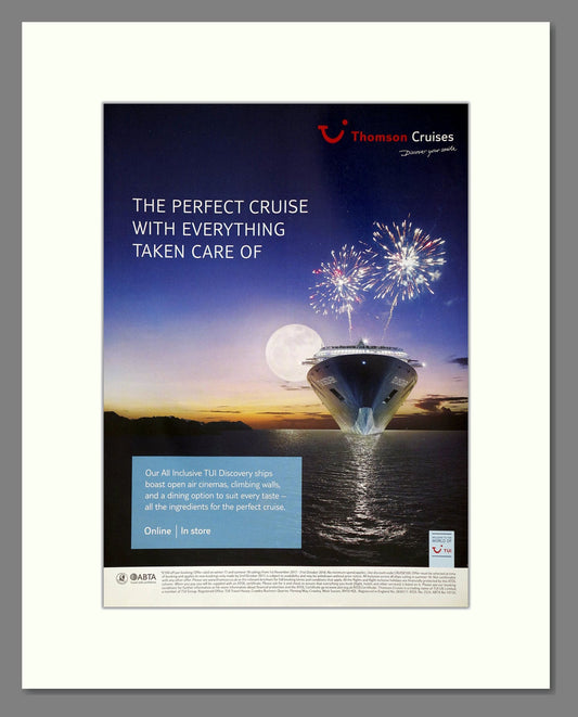 Thompson  Cruises - Perfect Cruise. Vintage Advert 2017 (ref AD63925)