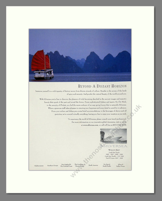 Silversea - Beyond A Distant Horizon. Vintage Advert 2000 (ref AD63935)