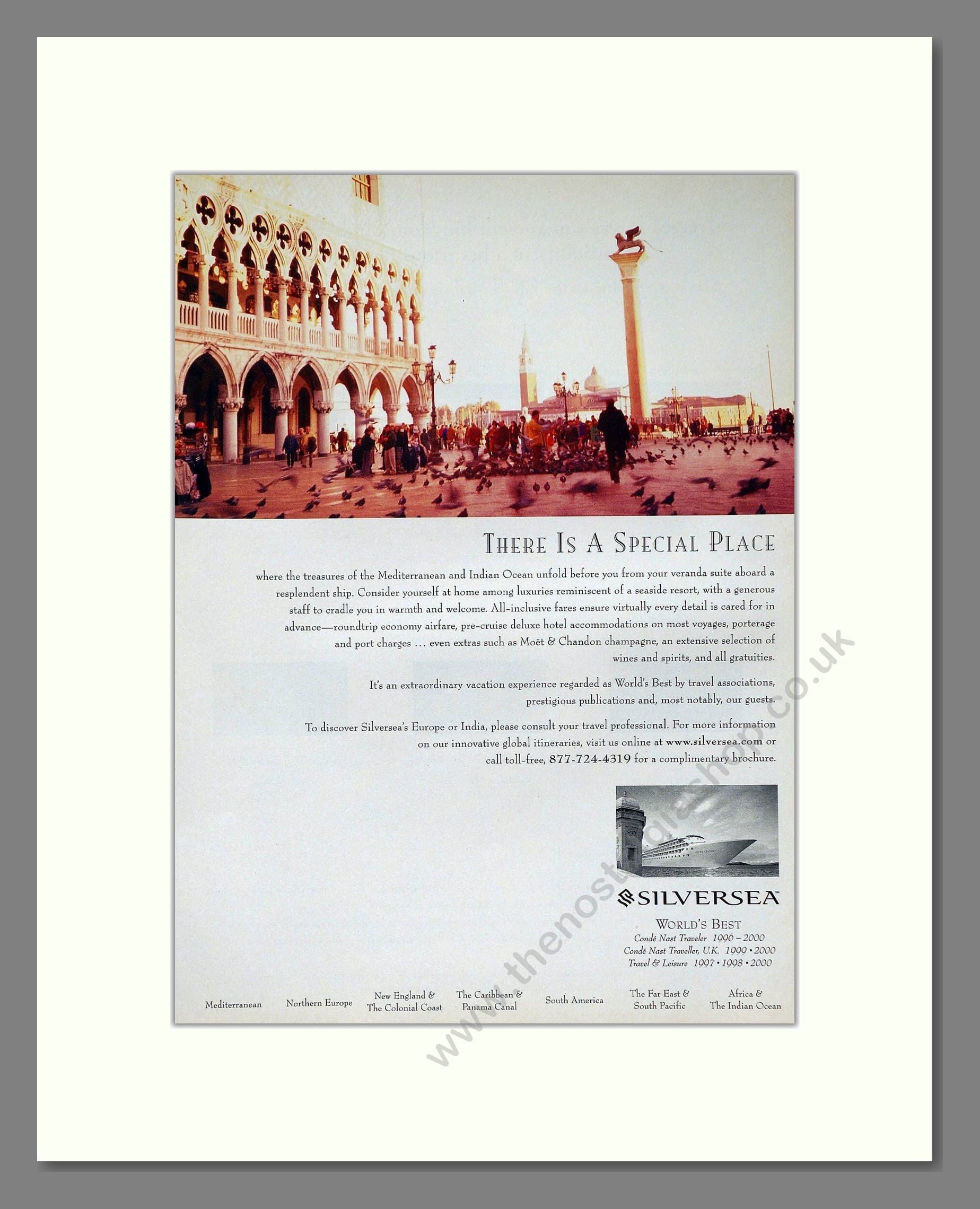 Silversea - There Is A Special Place. Vintage Advert 2001 (ref AD63936)