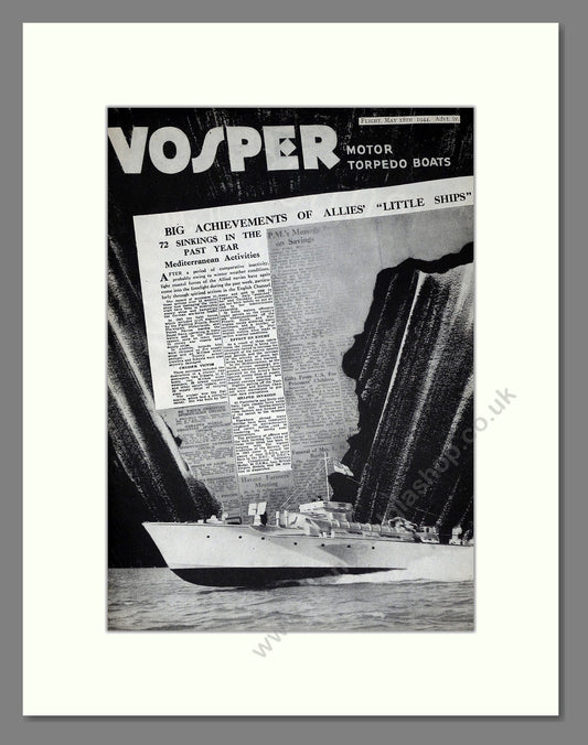 Vosper - Motor Torpedo Boats. Vintage Advert 1944 (ref AD63948)