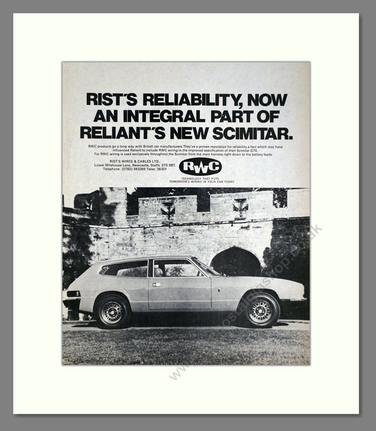 Scimitar - GTE. Vintage Advert 1976 (ref AD63968)