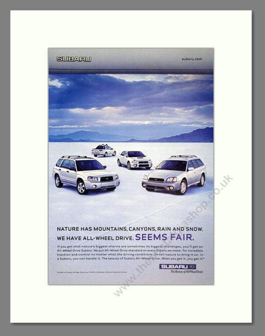 Subaru - Various Models. Vintage Advert 2003 (ref AD63984)