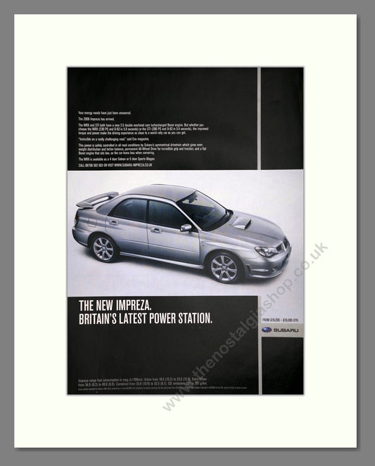 Subaru - Impreza. Vintage Advert 1996 (ref AD63988)