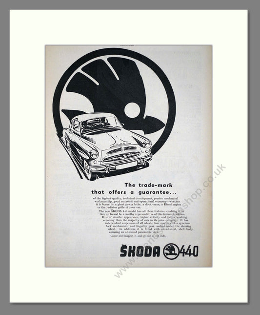 Skoda - 440. Vintage Advert 1956 (ref AD64006)