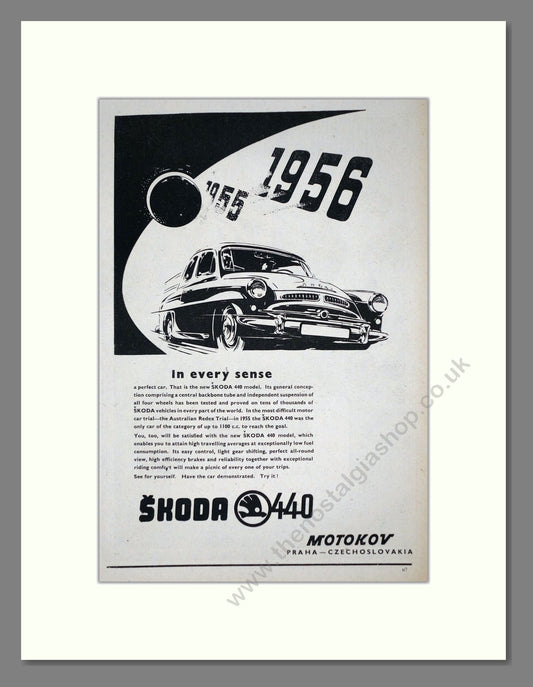 Skoda - 440 / Motokov. Vintage Advert 1956 (ref AD64009)