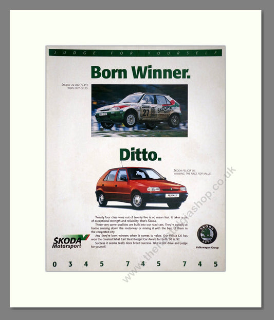 Skoda - Felicia. Vintage Advert 1997 (ref AD64041)