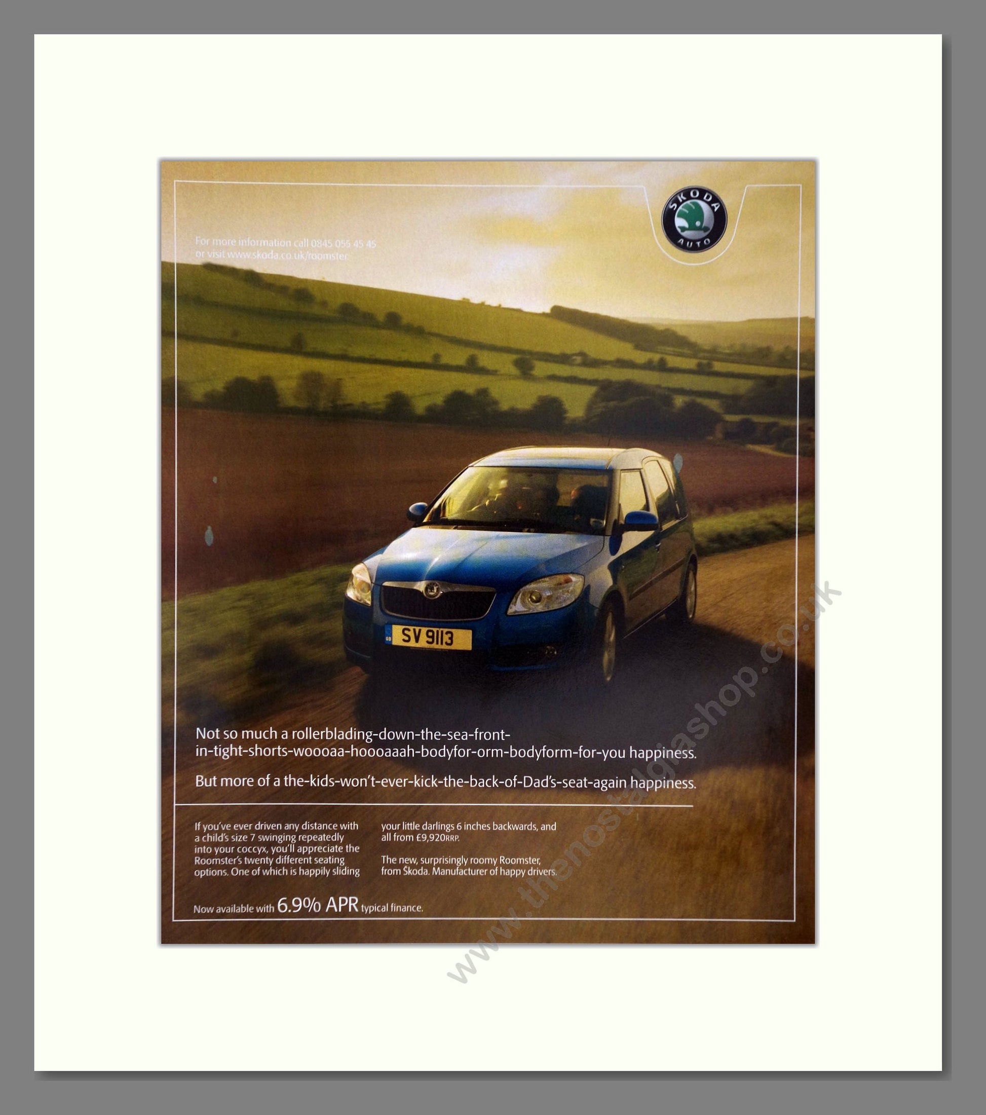 Skoda - Roomster. Vintage Advert 2007 (ref AD64050)