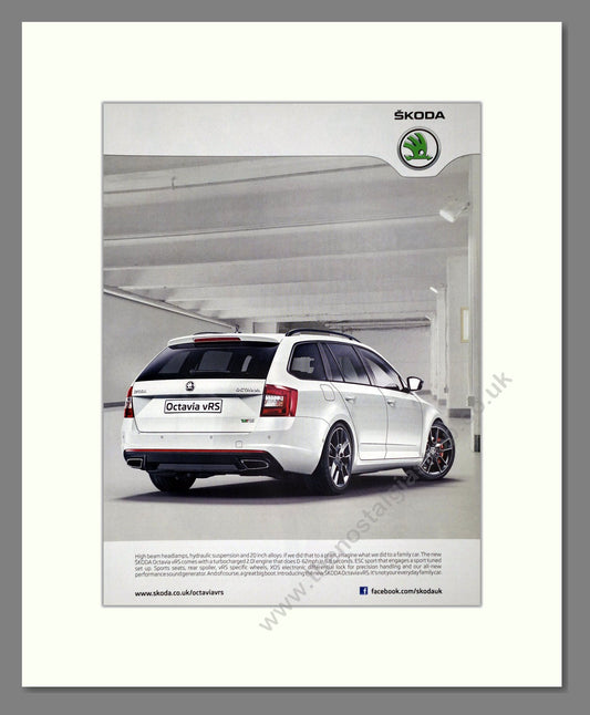 Skoda - Octavia vRS Double Advert. Vintage Advert 2013 (ref AD64057)
