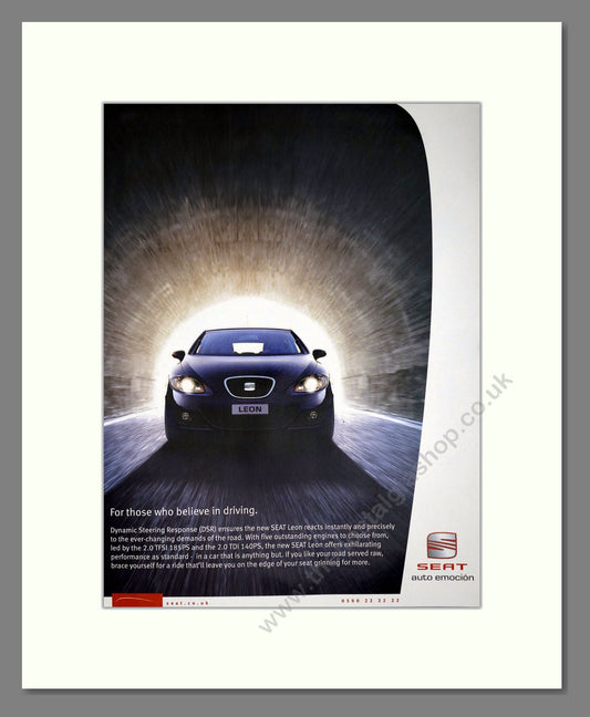 Seat - Leon. Vintage Advert 2006 (ref AD64105)