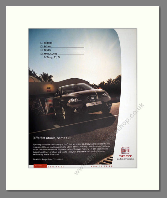 Seat - Ibiza. Vintage Advert 2006 (ref AD64106)