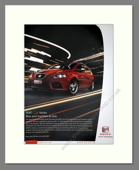 Seat - FR Series. Vintage Advert 2006 (ref AD64107)