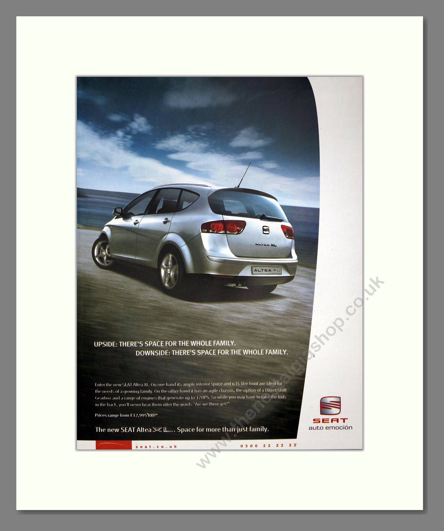 Seat - Altea. Vintage Advert 2007 (ref AD64109)