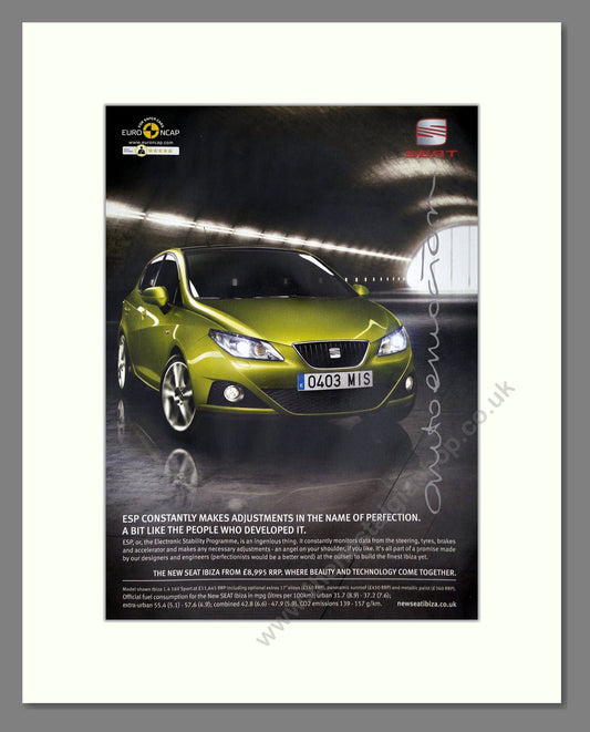 Seat - Ibiza. Vintage Advert 2008 (ref AD64110)
