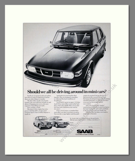 Saab - Various Models. Vintage Advert 1975 (ref AD64134)