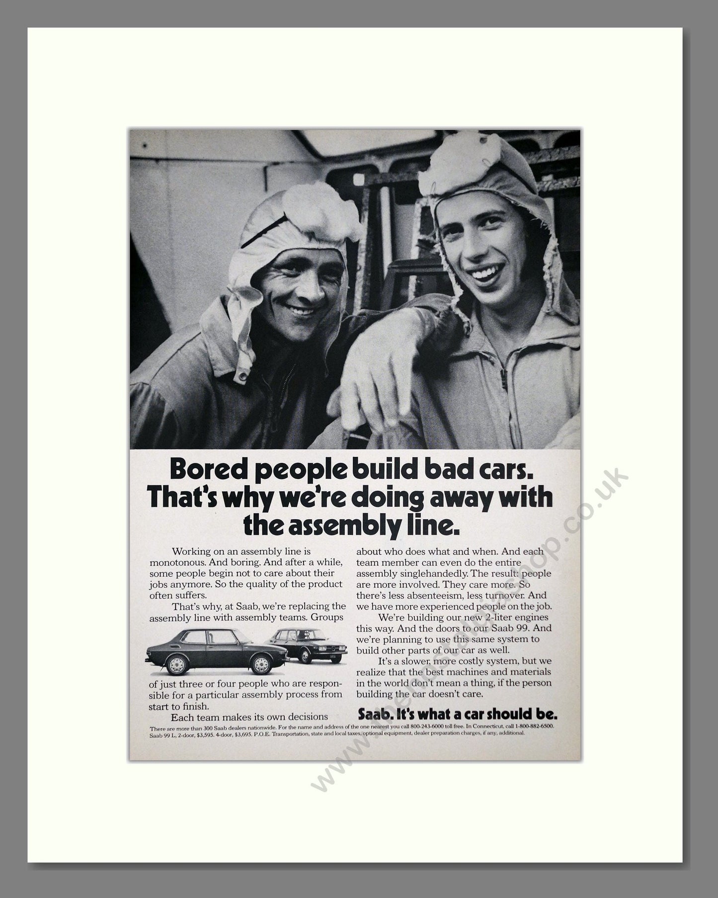 Saab - 99. Vintage Advert 1973 (ref AD64138)