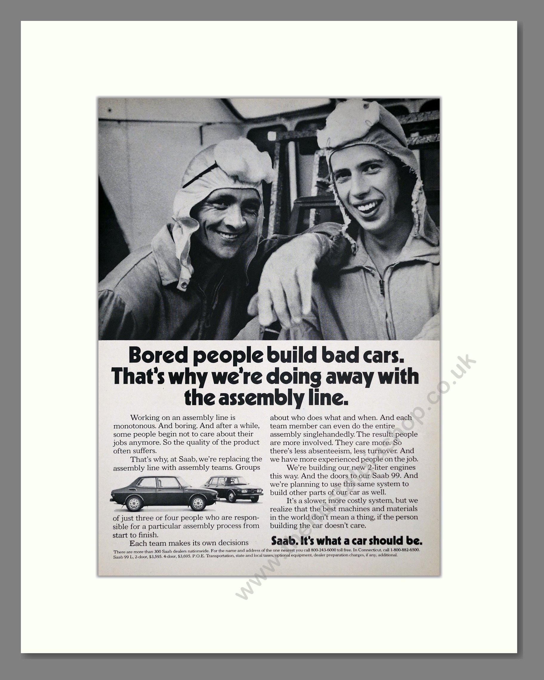 Saab - 99. Vintage Advert 1973 (ref AD64138)
