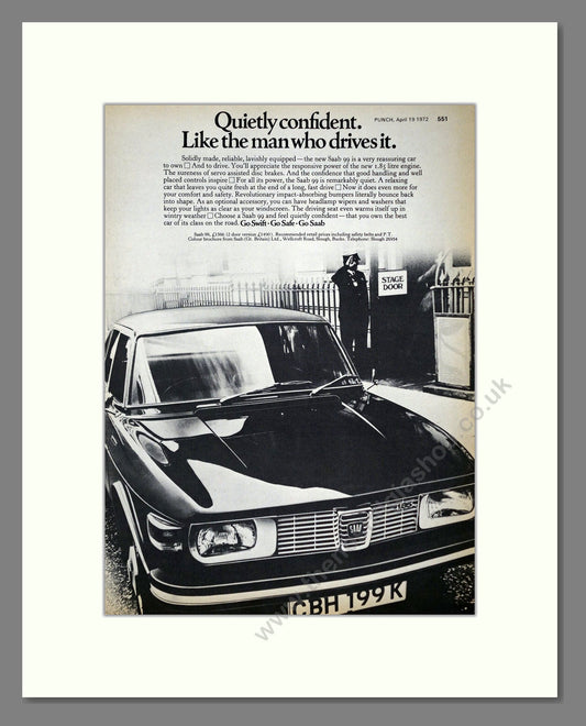 Saab - 99. Vintage Advert 1972 (ref AD64141)