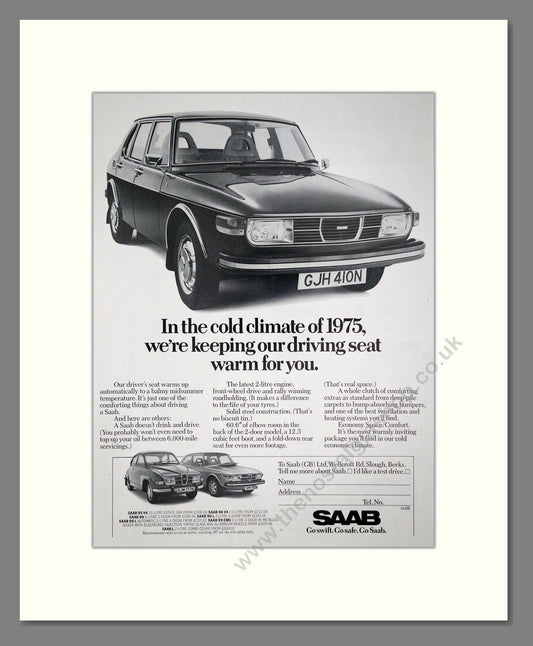 Saab - Various Models. Vintage Advert 1975 (ref AD64148)