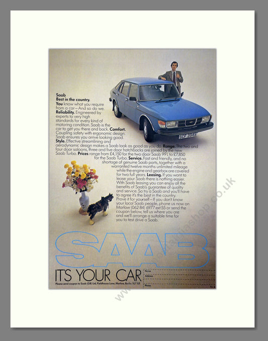 Saab - 99. Vintage Advert 1978 (ref AD64160)