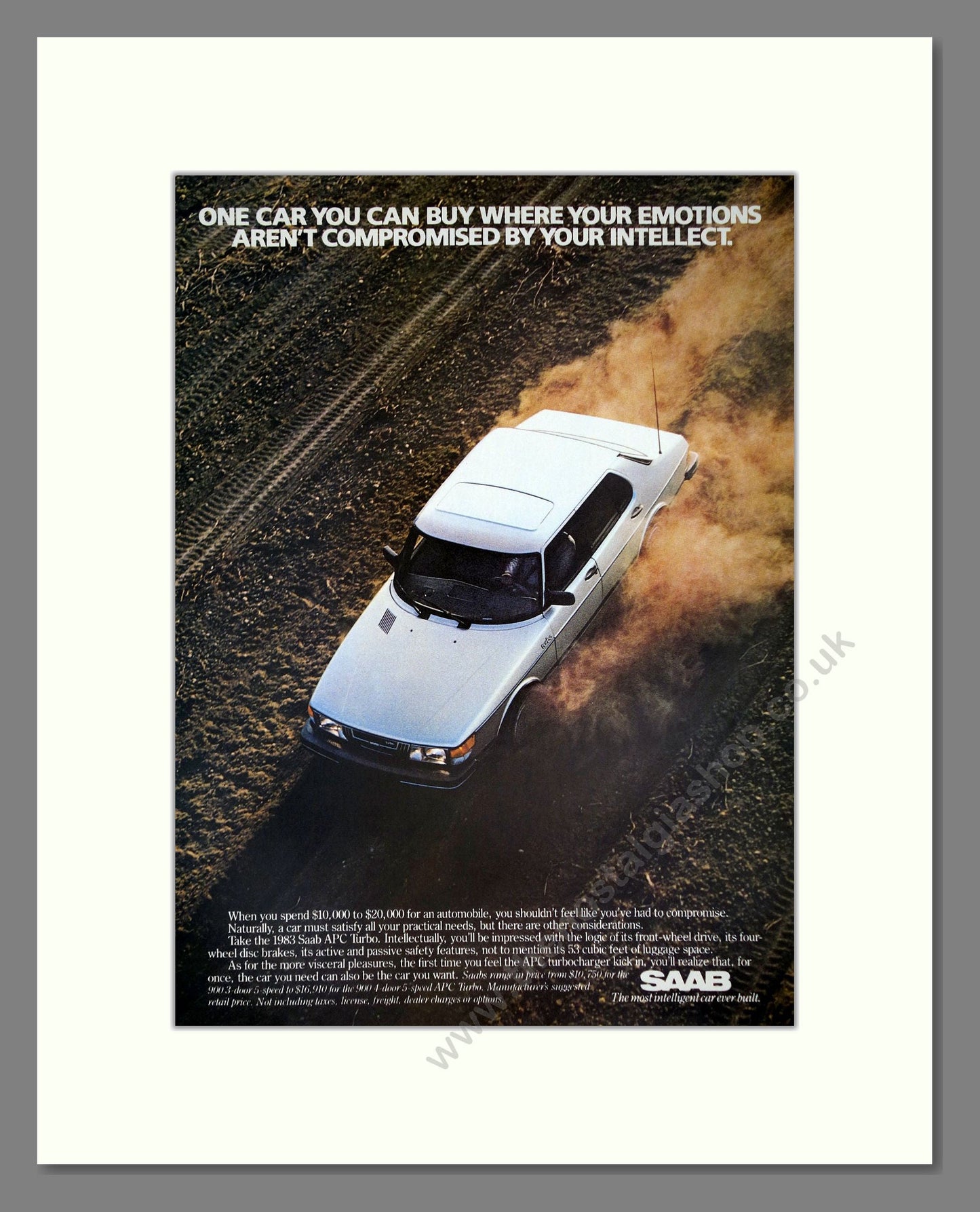 Saab - APC Turbo. Vintage Advert 1983 (ref AD64175)