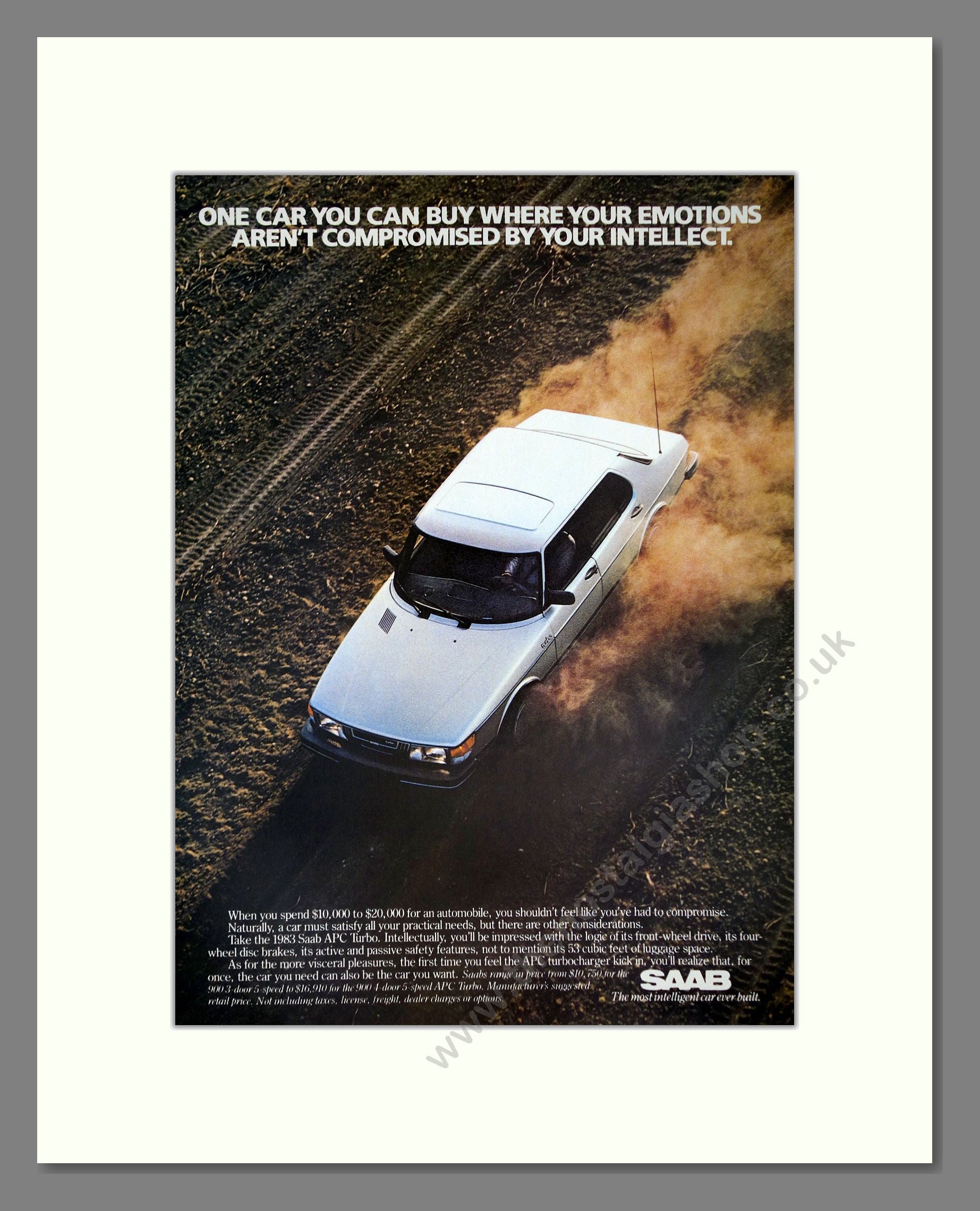 Saab - APC Turbo. Vintage Advert 1983 (ref AD64175)
