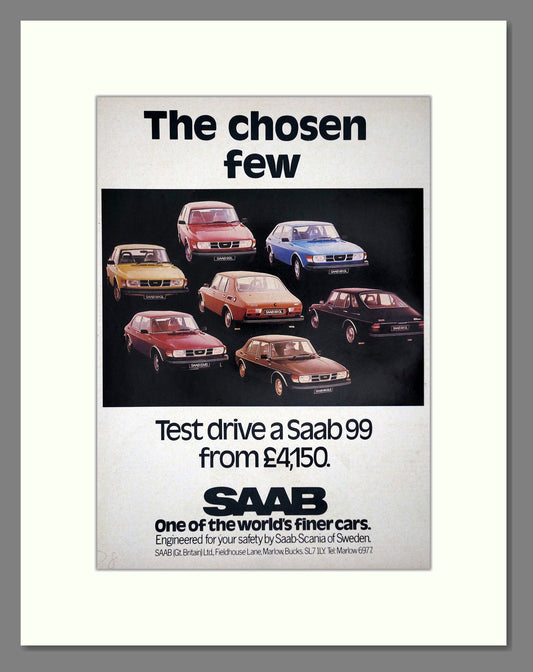 Saab - Various Models. Vintage Advert 1978 (ref AD64176)