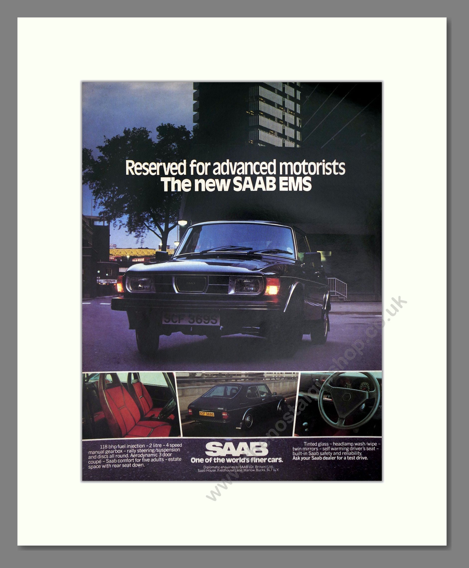Saab - EMS. Vintage Advert 1978 (ref AD64177)