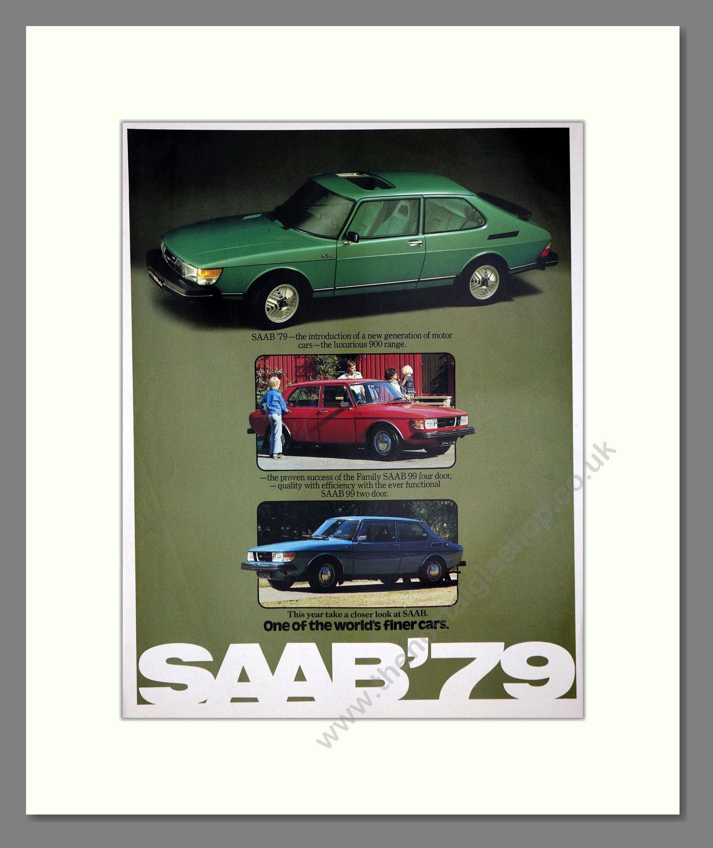 Saab - 79. Vintage Advert 1979 (ref AD64186)