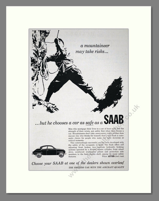 Saab - Mountaineer. Vintage Advert 1964 (ref AD64203)