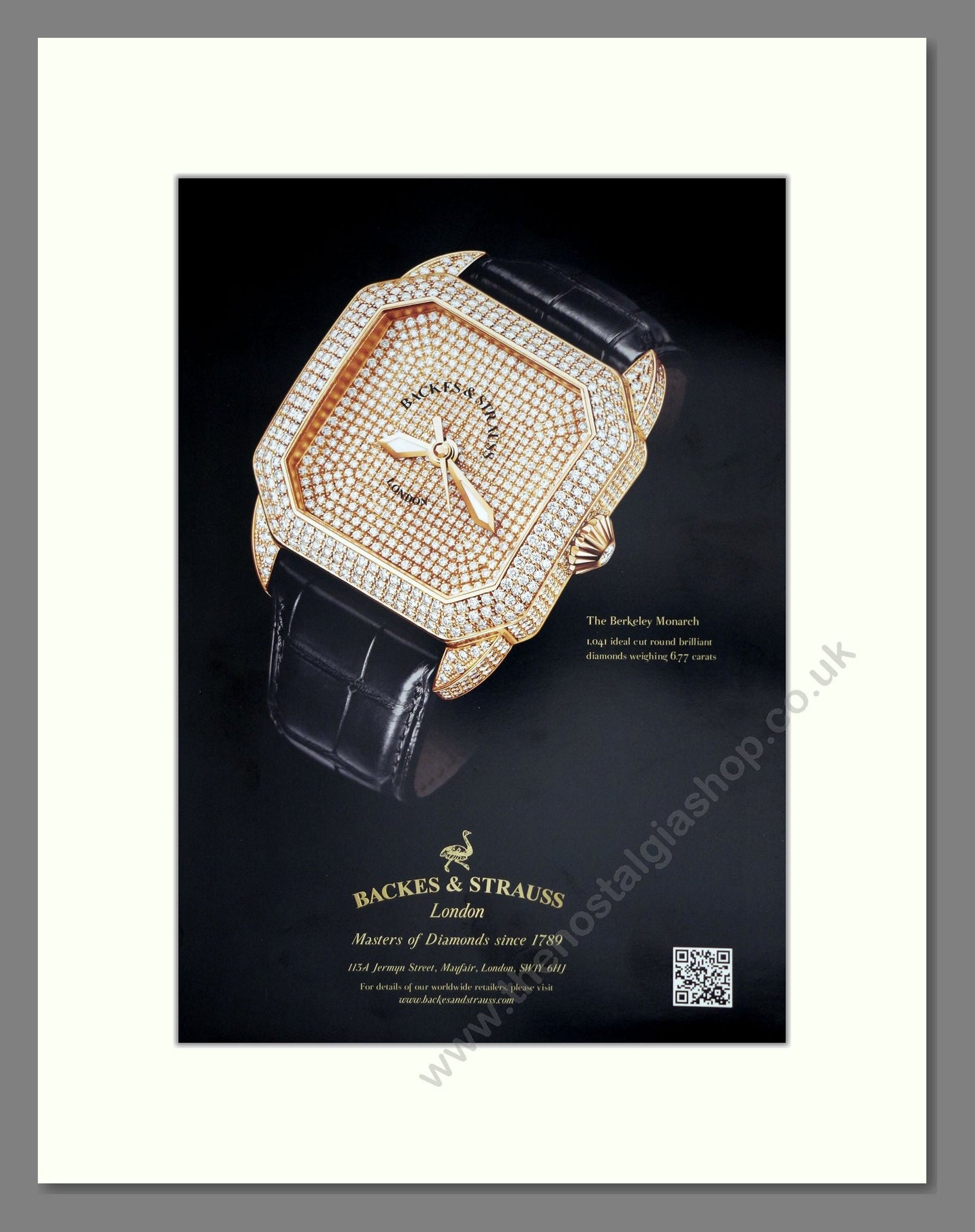 Backes And Strauss - Berkeley Monarch. Vintage Advert 2012 (ref AD303497)