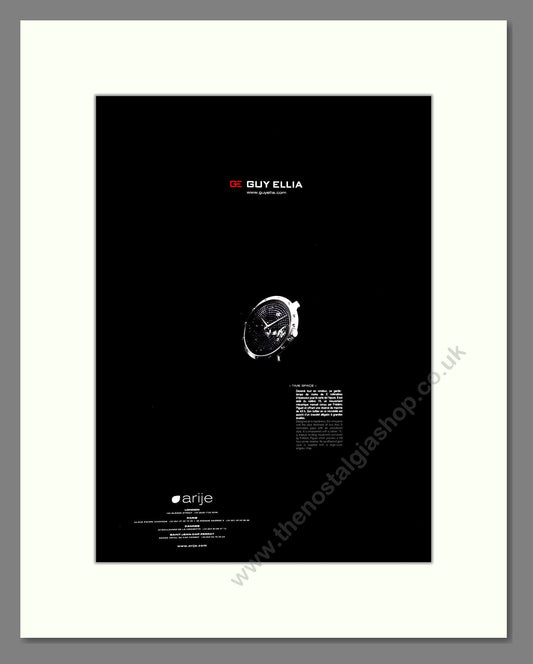 Guy Ellia - Time Space. Vintage Advert 2012 (ref AD303498)