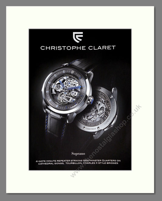 Christophe Claret - Soprano. Vintage Advert 2012 (ref AD303502)