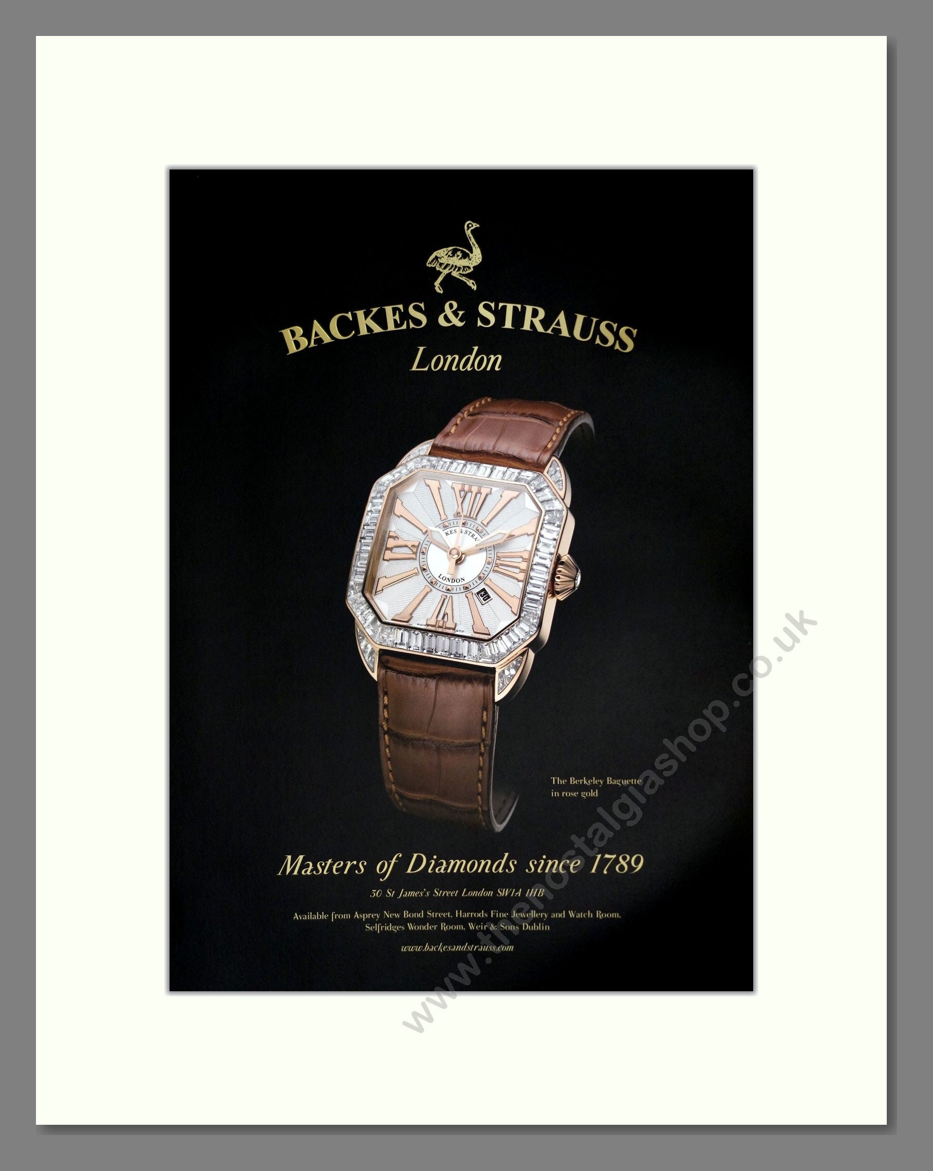 Backes And Strauss - Berkeley Baguette. Vintage Advert 2010 (ref AD303505)