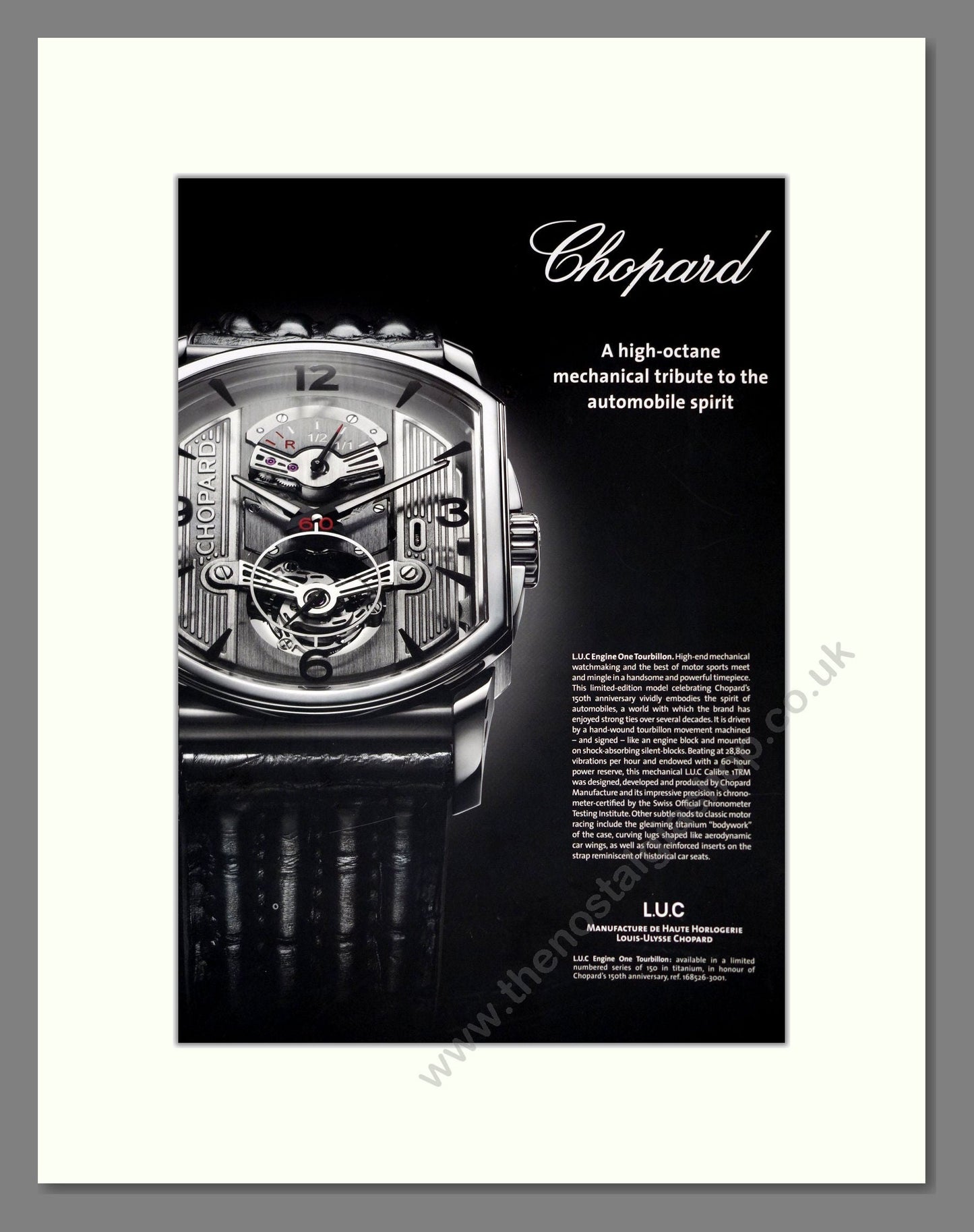 Chopard - LUC Tourbillon. Vintage Advert 2011 (ref AD303517)