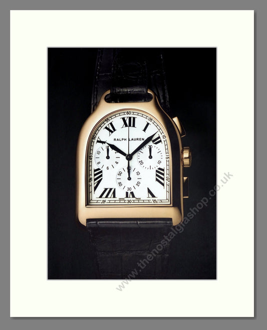 Ralph Loren - Stirrup Watch (Double Advert). Vintage Advert 2012 (ref AD303522)