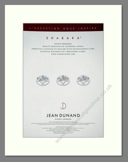 Jean Dunand - Shabaka (Double Advert). Vintage Advert 2010 (ref AD303526)