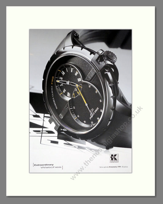 Jaquet Droz - Extraordinary Watches (Double Advert). Vintage Advert 2009 (ref AD303531)