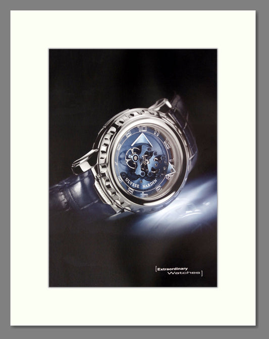 Ulysse Nardin - Extraordinary Watches (Double Advert). Vintage Advert 2009 (ref AD303533)
