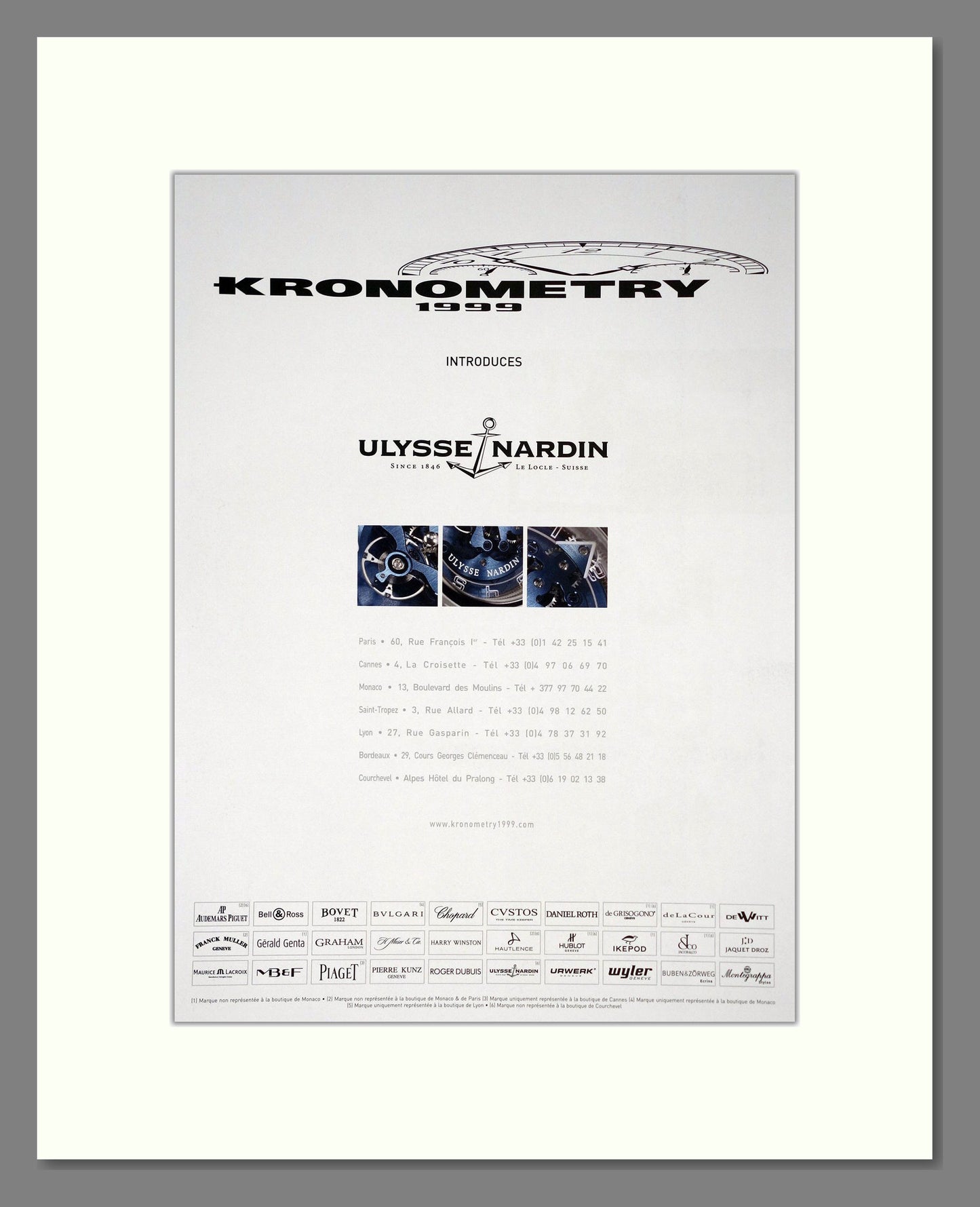 Ulysse Nardin - Extraordinary Watches (Double Advert). Vintage Advert 2009 (ref AD303533)