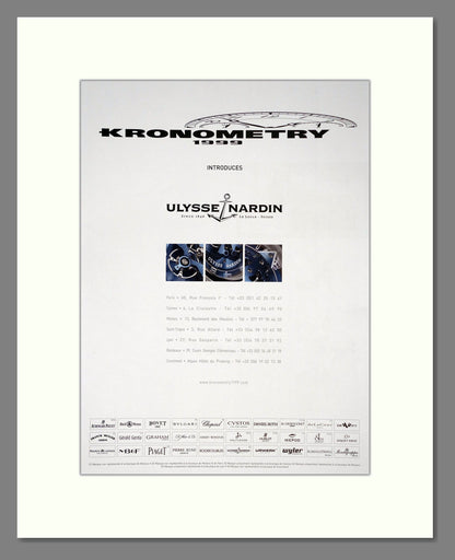 Ulysse Nardin - Extraordinary Watches (Double Advert). Vintage Advert 2009 (ref AD303533)