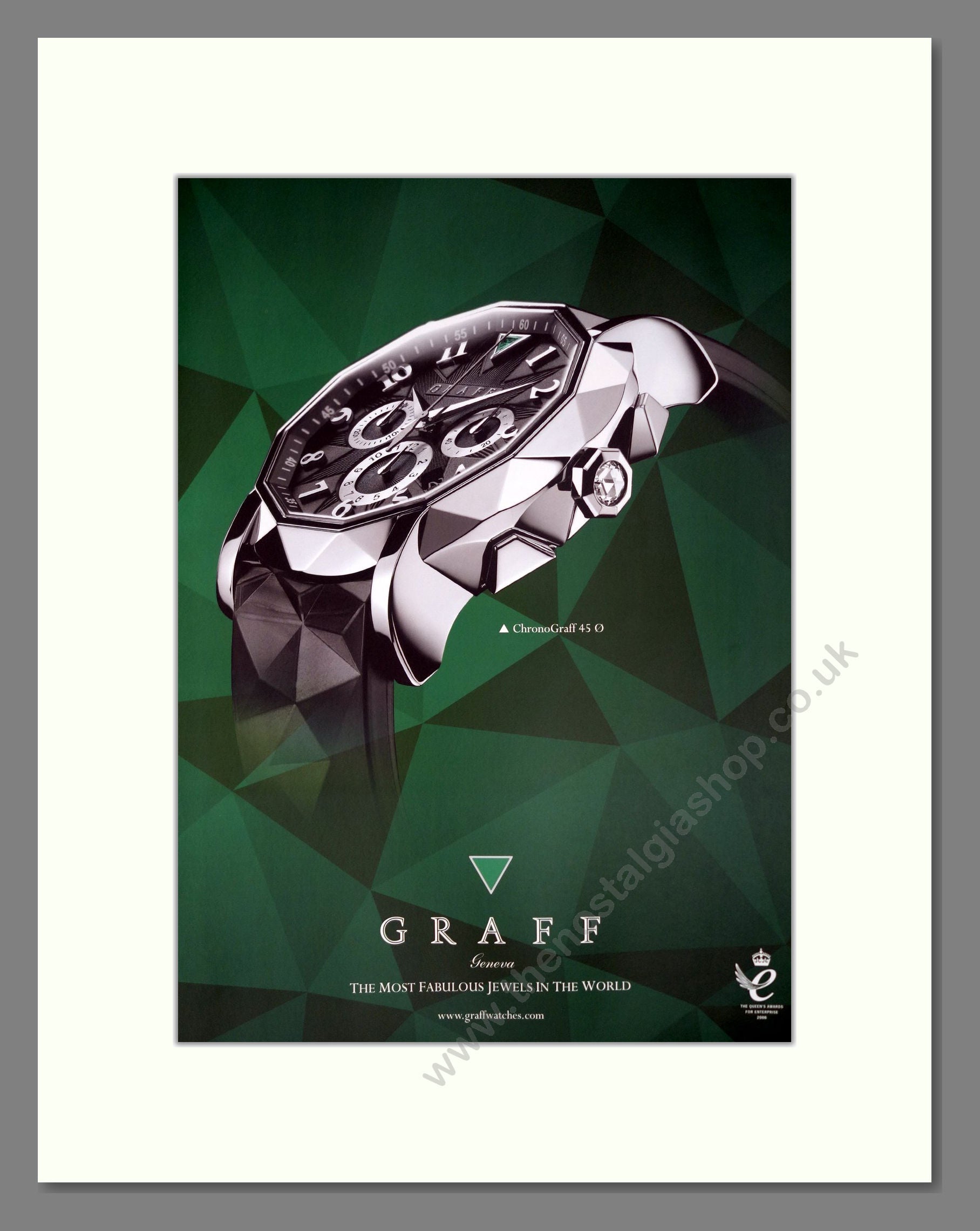 Graff - Chronograff (Double Advert). Vintage Advert 2009 (ref AD303535)