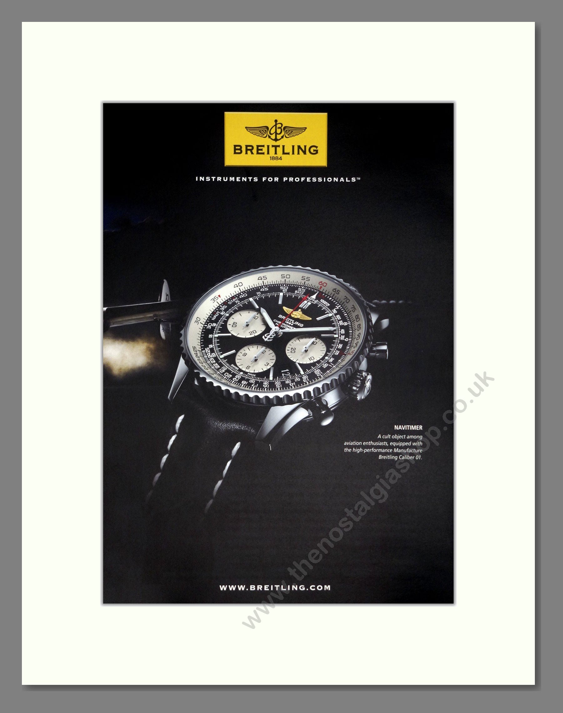 Breitling - Super Constellation (Double Advert). Vintage Advert 2011 (ref AD303537)