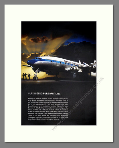 Breitling - Super Constellation (Double Advert). Vintage Advert 2011 (ref AD303537)